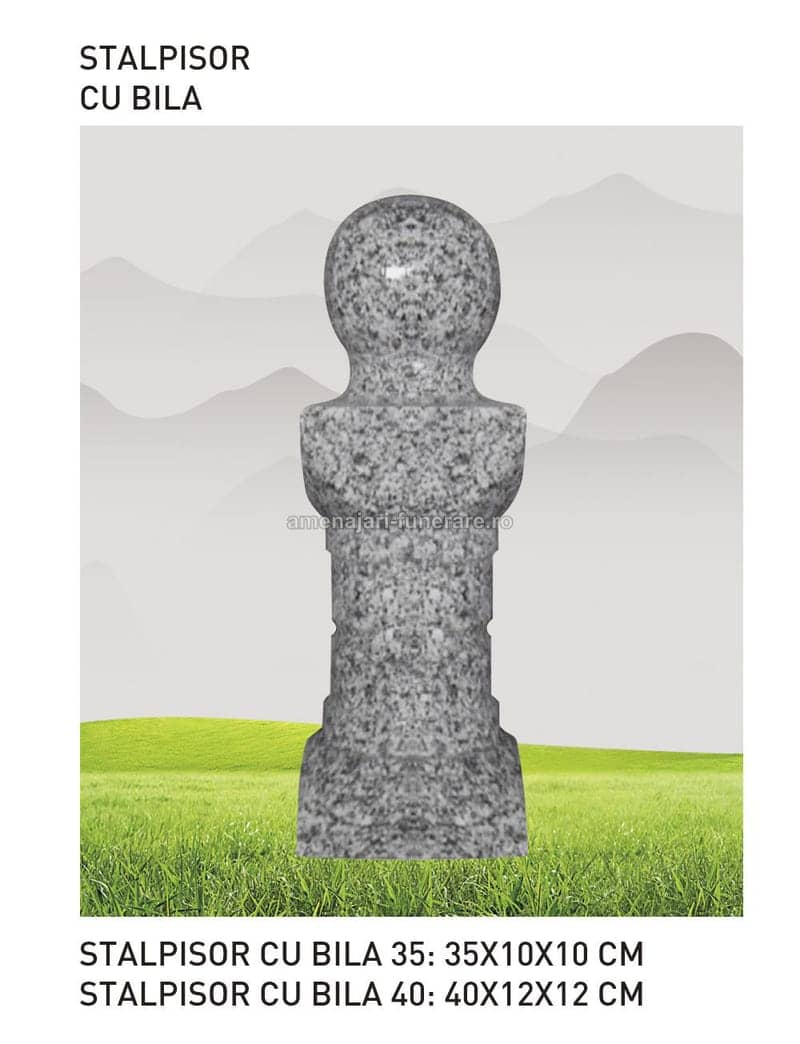 Stalp bila - accesoriu monument funerar la amenajari-funerare.ro