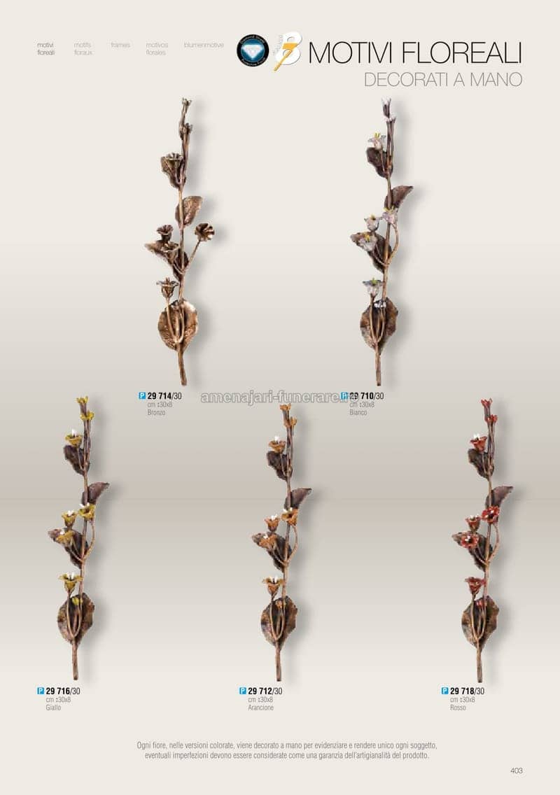Accesoriu bronz Caggiati cod 0403 - accesoriu bronz Caggiati pentru monument funerar granit la amenajari-funerare.ro