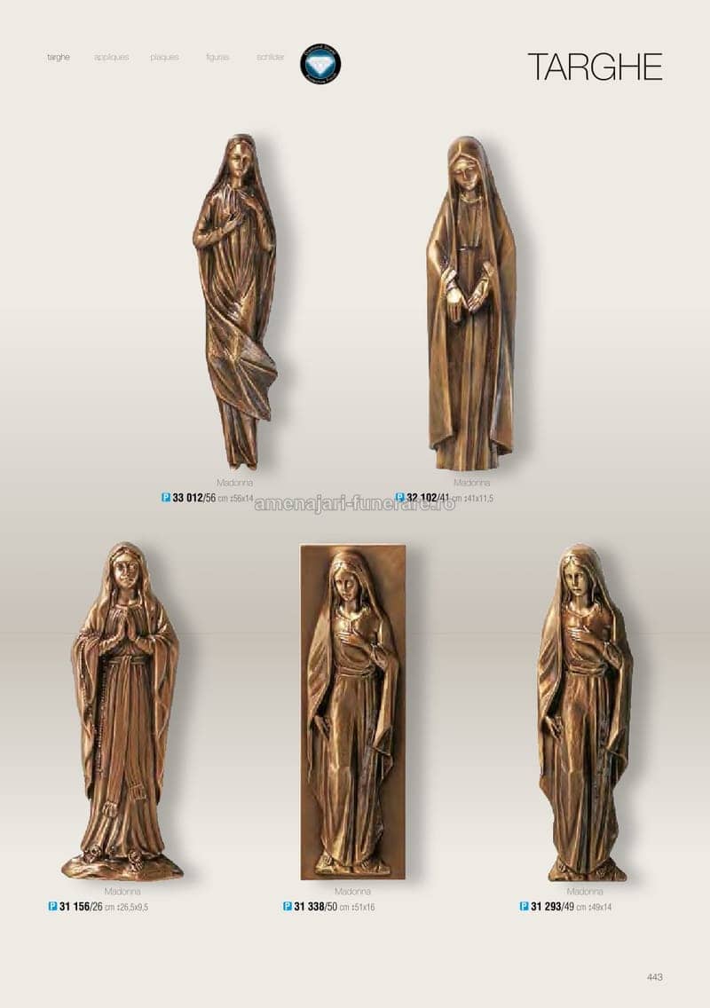Accesoriu bronz Caggiati cod 0443 - accesoriu bronz Caggiati pentru monument funerar granit la amenajari-funerare.ro