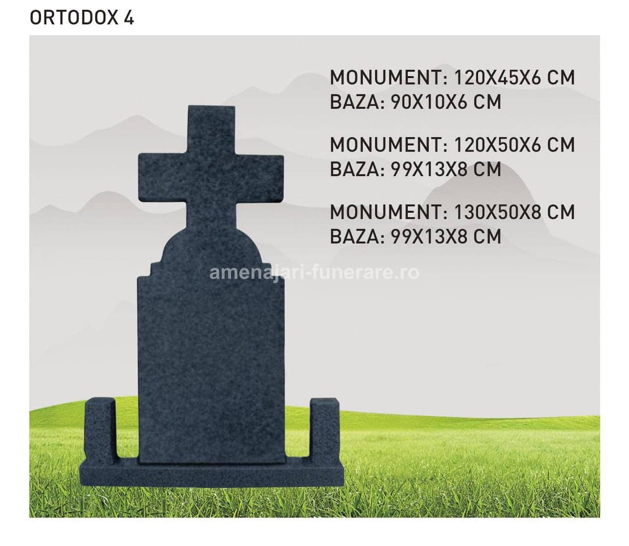 Cruce granit model 26 - cruce granit pentru mormânt la amenajari-funerare.ro