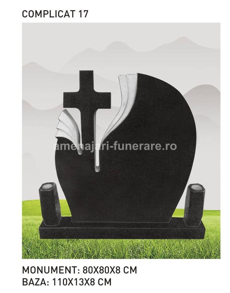 Cruce granit model 34 - cruce granit pentru mormânt la amenajari-funerare.ro