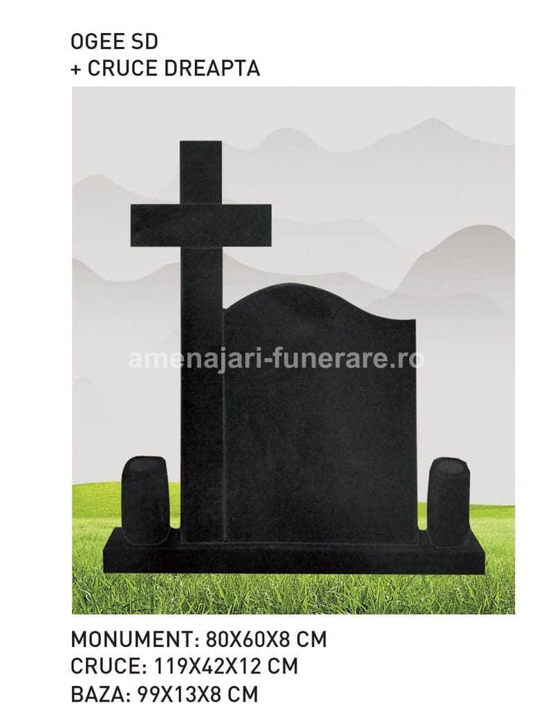 Cruce granit model 61 - cruce granit pentru mormânt la amenajari-funerare.ro
