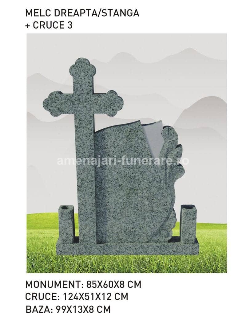 Cruce granit model 62 - cruce granit pentru mormânt la amenajari-funerare.ro