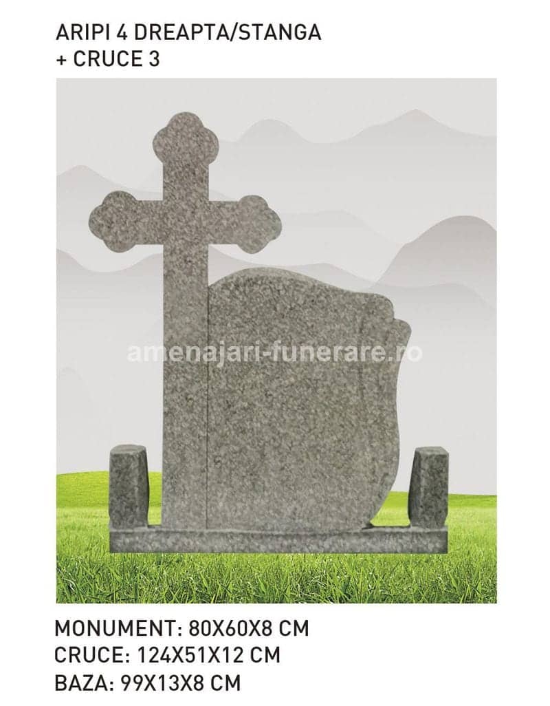 Cruce granit model 63 - cruce granit pentru mormânt la amenajari-funerare.ro