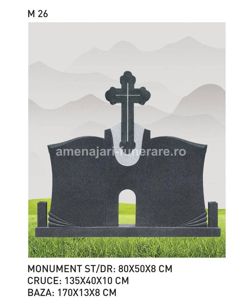 Cruce granit model 70 - cruce granit pentru mormânt la amenajari-funerare.ro