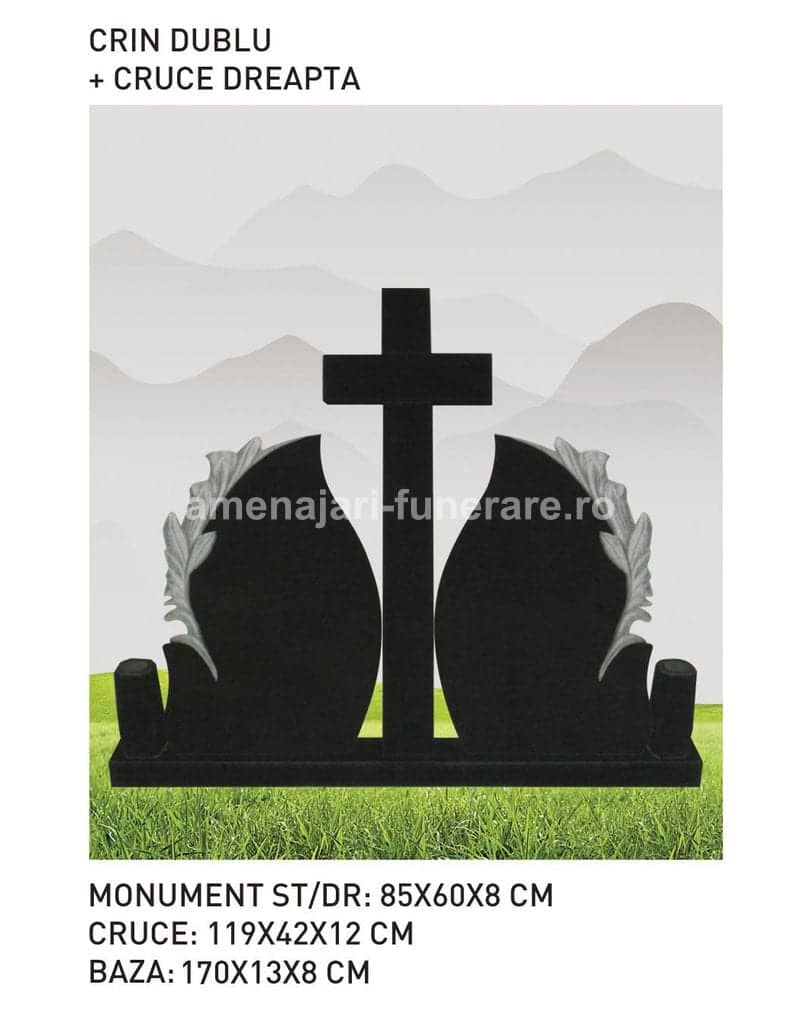 Cruce granit model 71 - cruce granit pentru mormânt la amenajari-funerare.ro