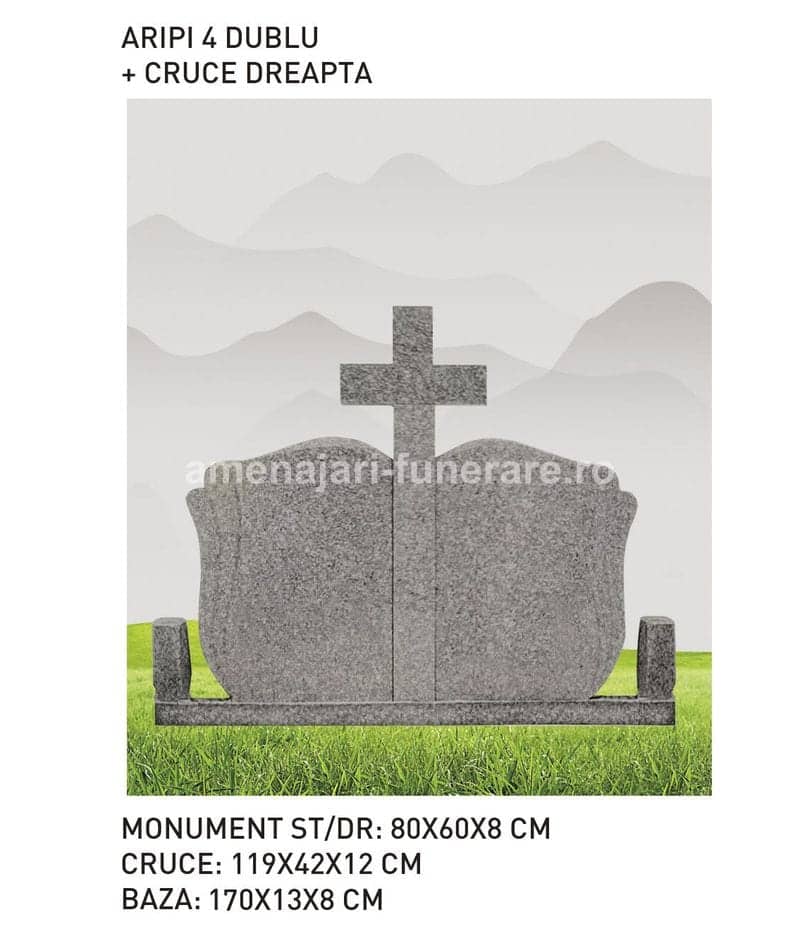 Cruce granit model 74 - cruce granit pentru mormânt la amenajari-funerare.ro