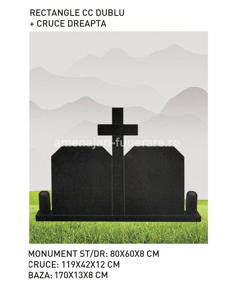 Cruce granit model 75 - cruce granit pentru mormânt la amenajari-funerare.ro