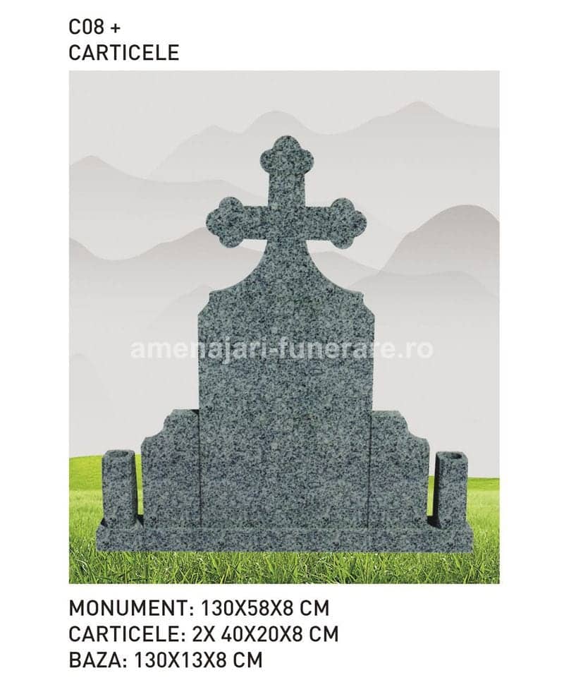 Cruce granit model 80 - cruce granit pentru mormânt la amenajari-funerare.ro
