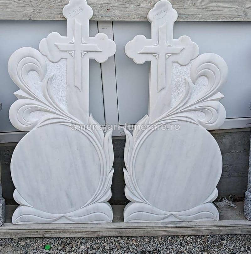 Cruce marmură premium 050 - cruce marmură pentru monument funerar la amenajari-funerare.ro