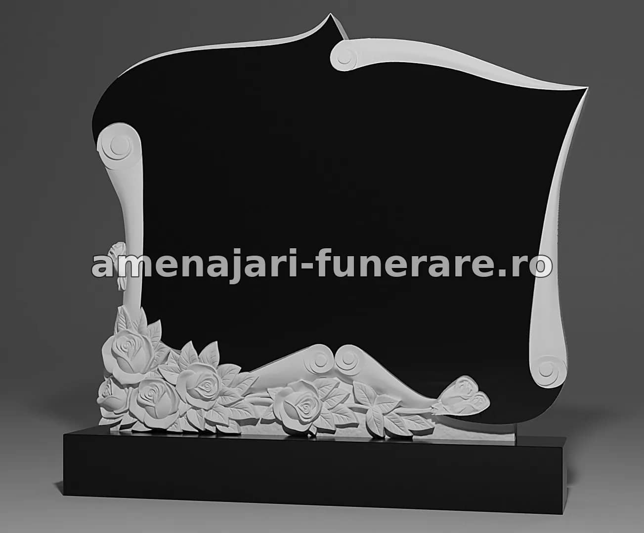Cadre funerare din marmură și granit
