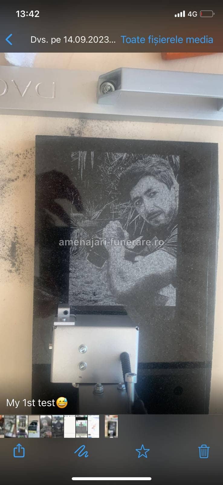 Portret laser detaliat 020 - portret gravat laser pe granit la amenajari-funerare.ro
