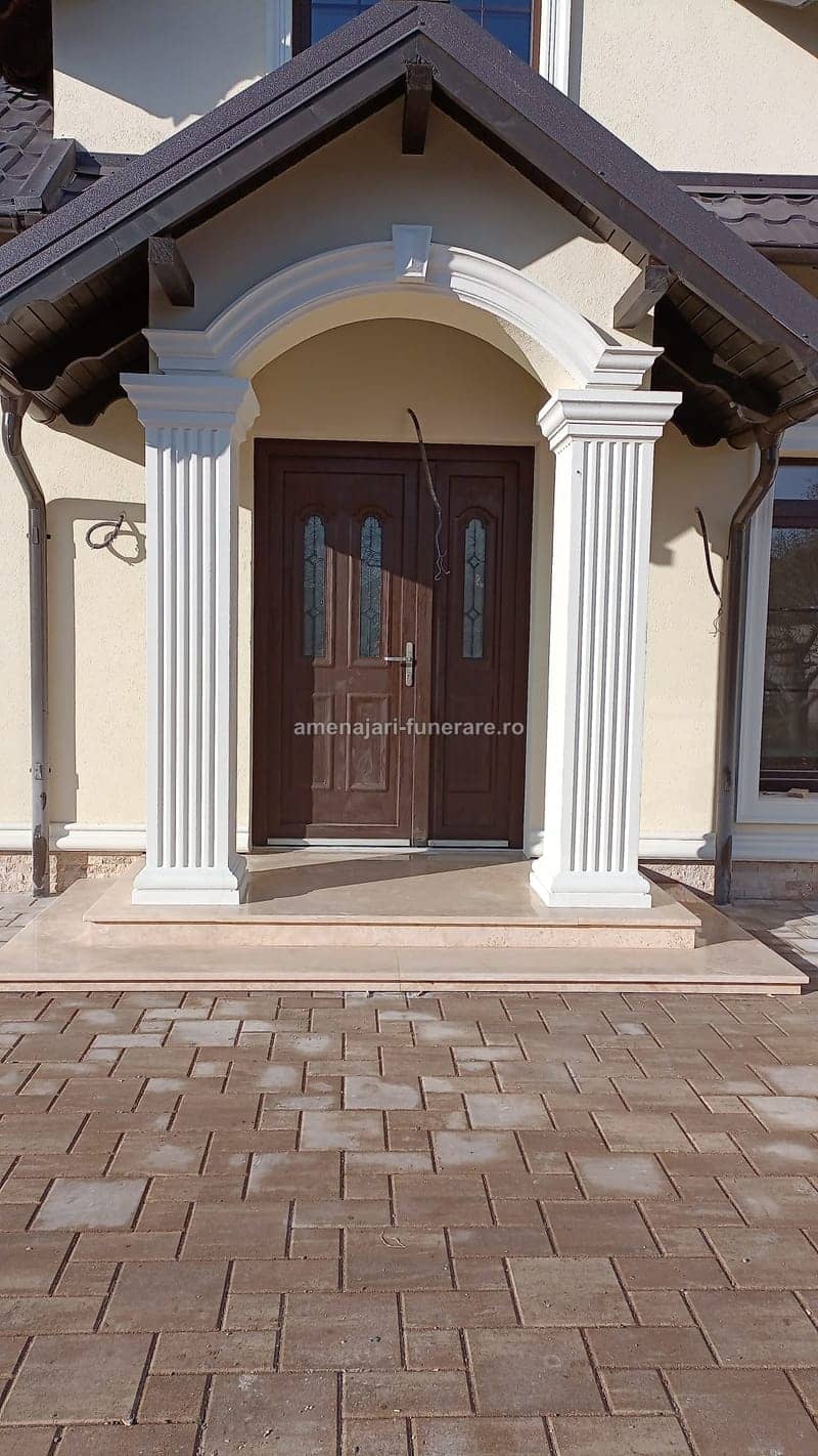 Trepte funerare din granit, model 57 - lucrare realizată de amenajari-funerare.ro
