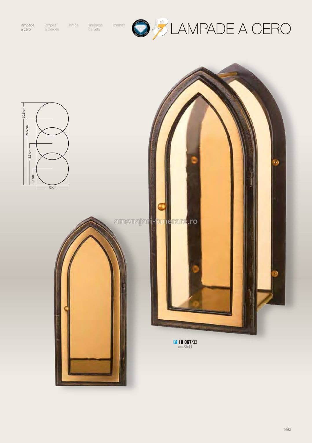 Accesoriu bronz Caggiati cod 0393 - accesoriu bronz Caggiati pentru monument funerar granit la amenajari-funerare.ro
