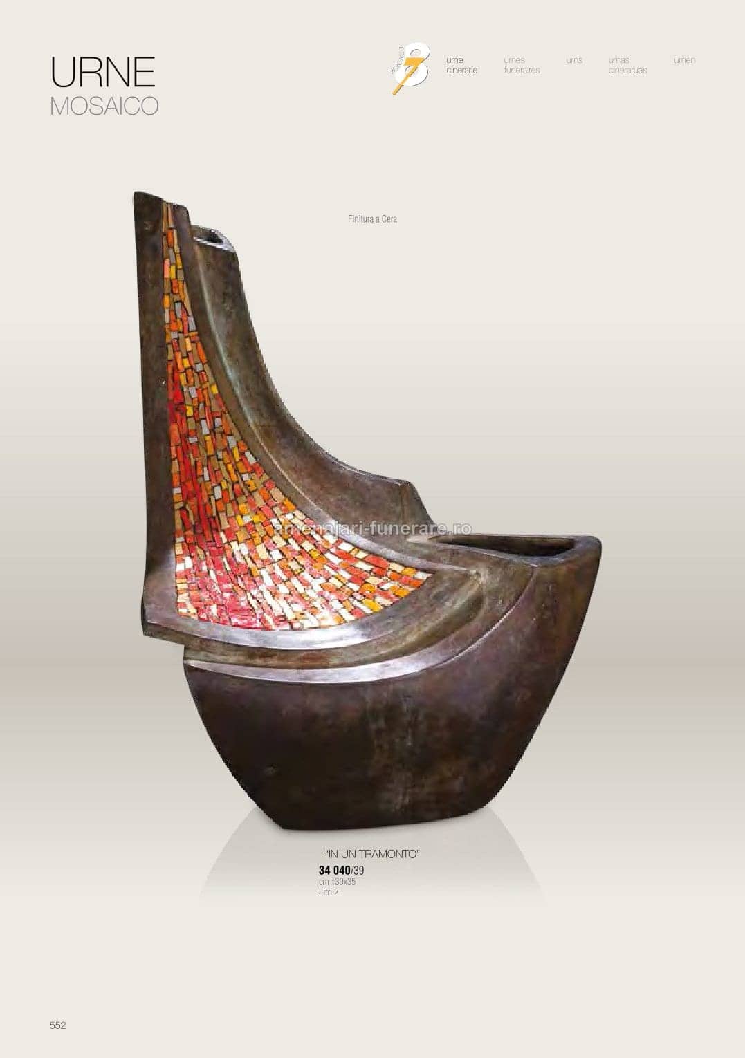 Accesoriu bronz Caggiati cod 0552 - accesoriu bronz Caggiati pentru monument funerar granit la amenajari-funerare.ro