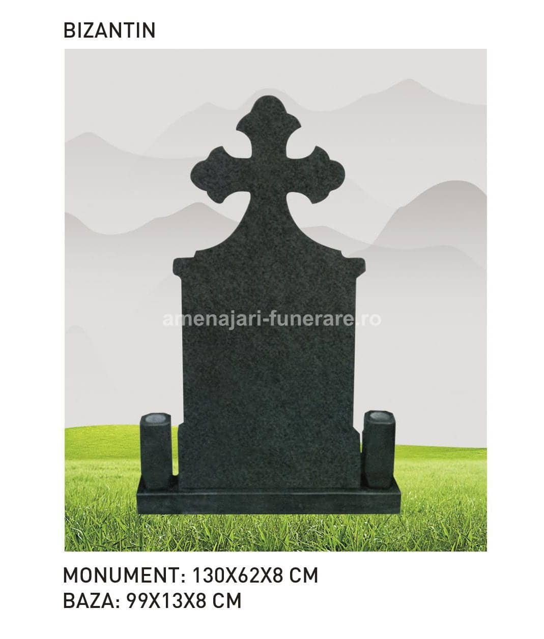 Cruce granit model 22 - cruce granit pentru mormânt la amenajari-funerare.ro