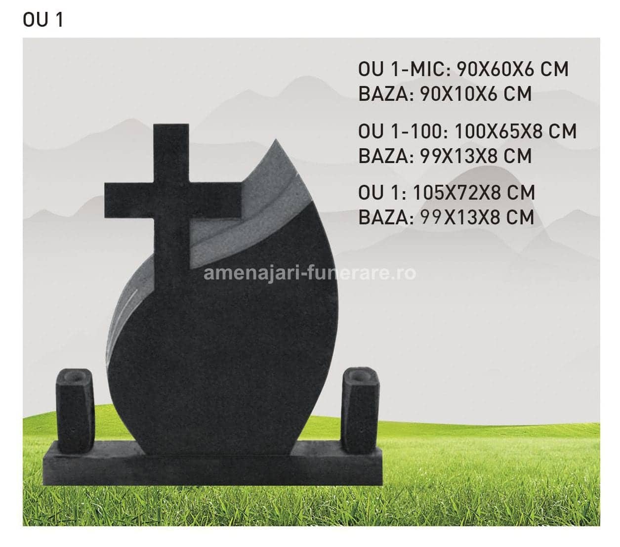 Cruce granit model 32 - cruce granit pentru mormânt la amenajari-funerare.ro