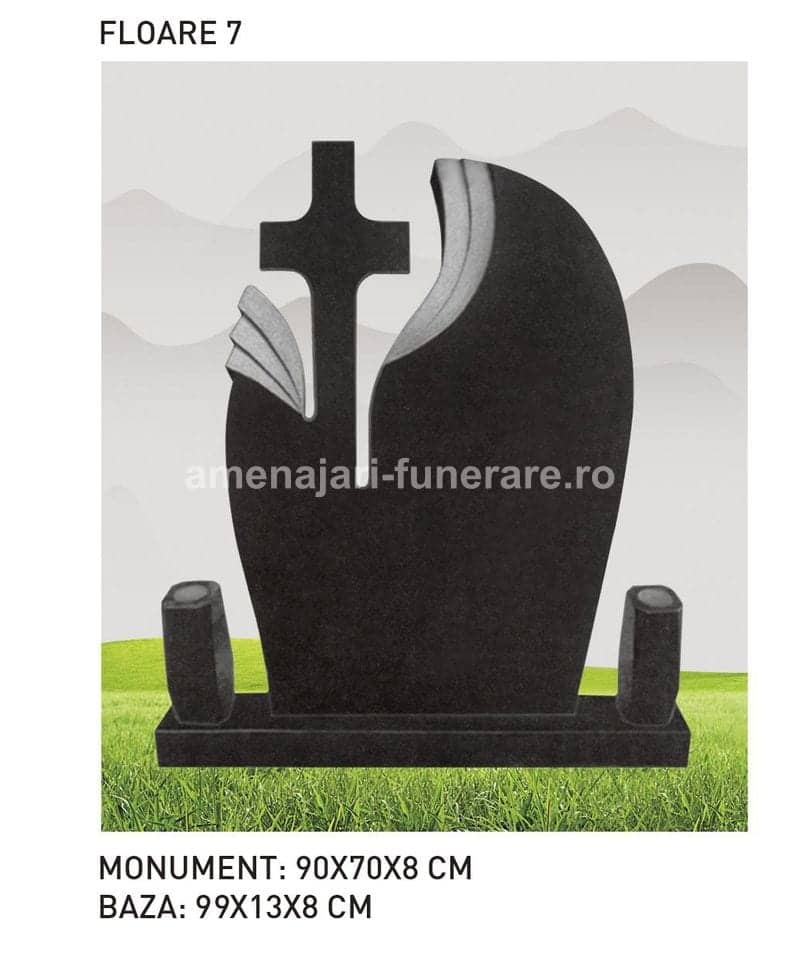 Cruce granit model 35 - cruce granit pentru mormânt la amenajari-funerare.ro