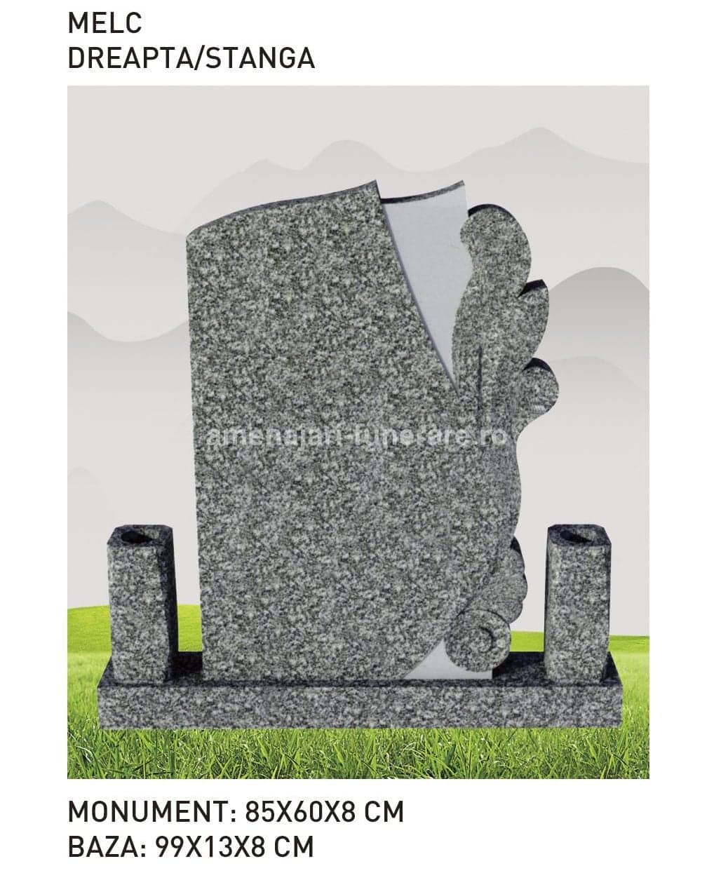 Cruce granit model 40 - cruce granit pentru mormânt la amenajari-funerare.ro