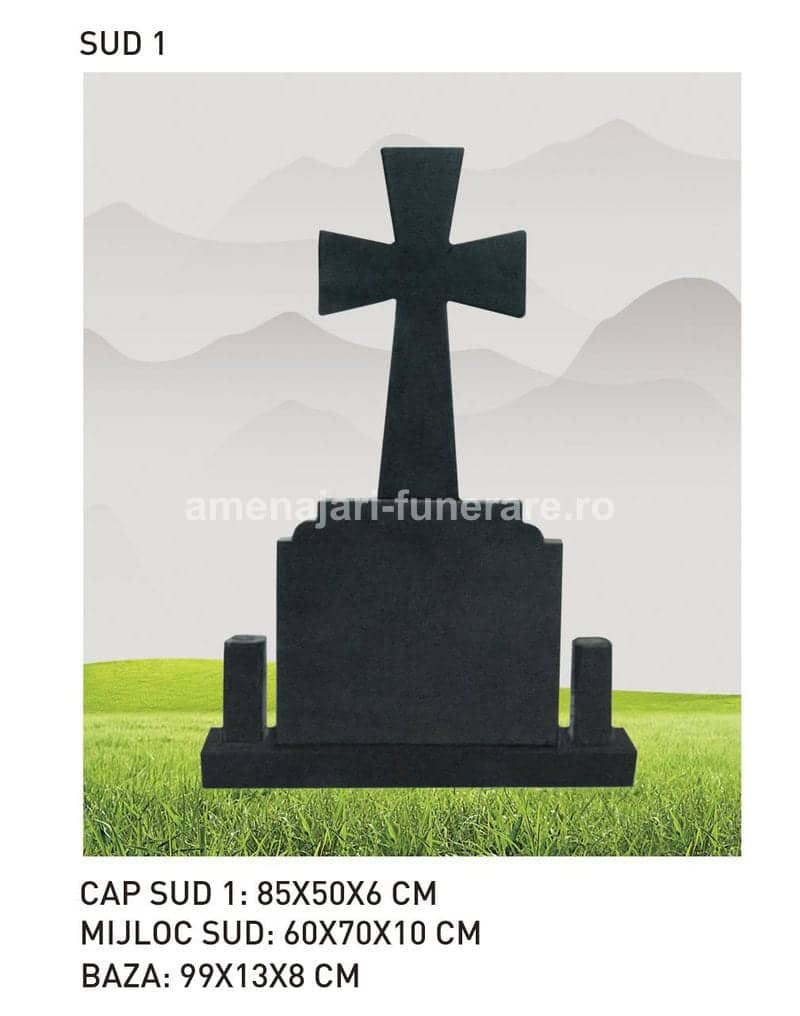 Cruce granit model 66 - cruce granit pentru mormânt la amenajari-funerare.ro