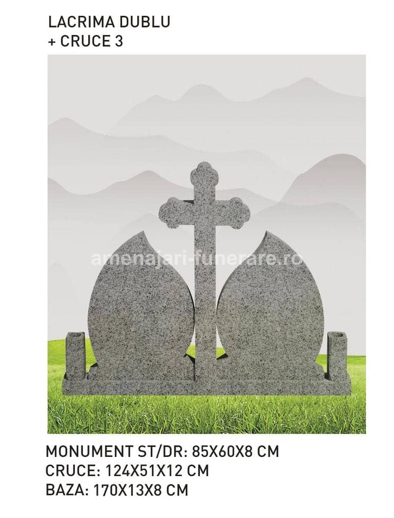 Cruce granit model 77 - cruce granit pentru mormânt la amenajari-funerare.ro