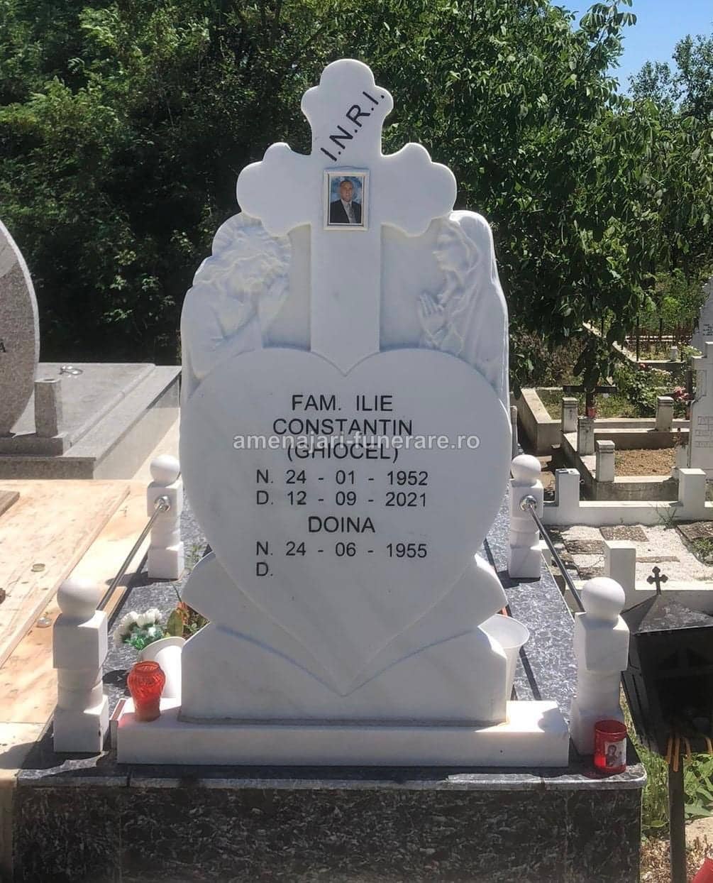 Cruce marmură premium 025 - cruce marmură pentru monument funerar la amenajari-funerare.ro