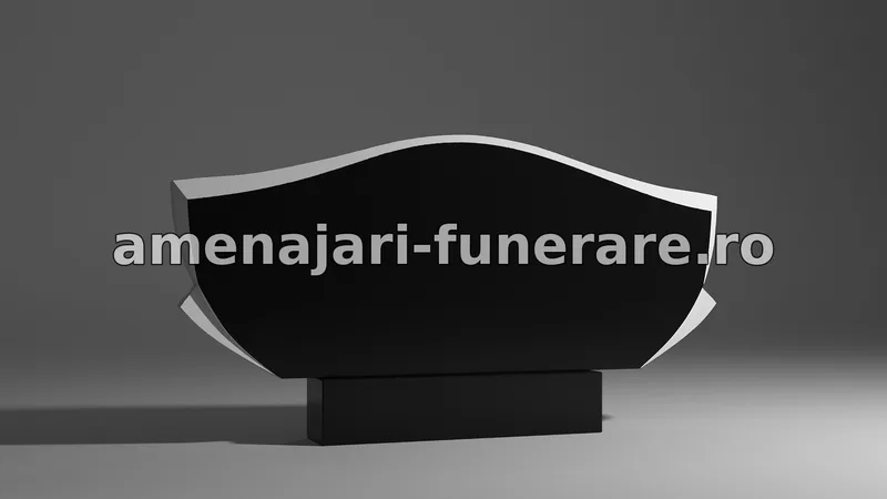 Cadru elegant cu margini ondulate - model 119, granit la amenajari-funerare.ro