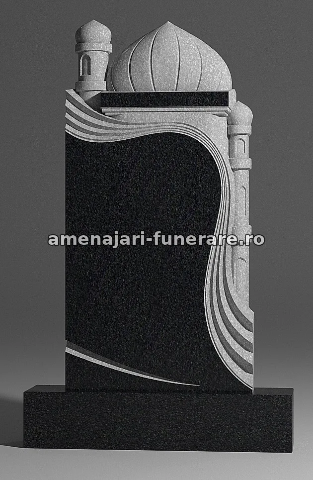 Cavou cu cupolă și ornamente ondulate - model 217, marmură și granit la amenajari-funerare.ro