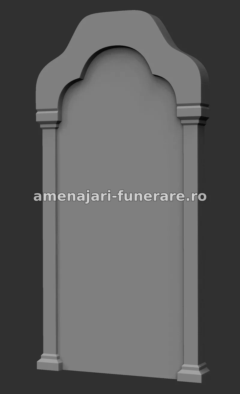 Monument cu arcadă elegantă - model 254, marmură și granit la amenajari-funerare.ro